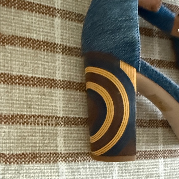 Jeffrey Campbell Denim and Wood Block Heels - Picture 2 of 5